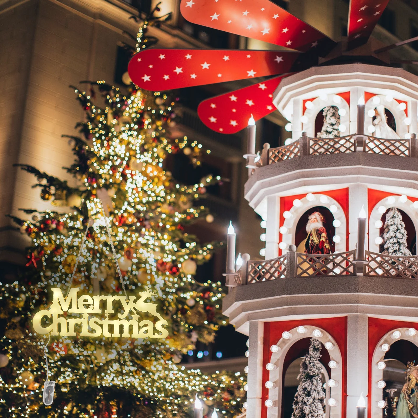 

Led Letter Light Board Merry Christmas Design For Xmas Wreath Garland Lamp Christmas Home Decor Hanging Light Indoor Outdoor