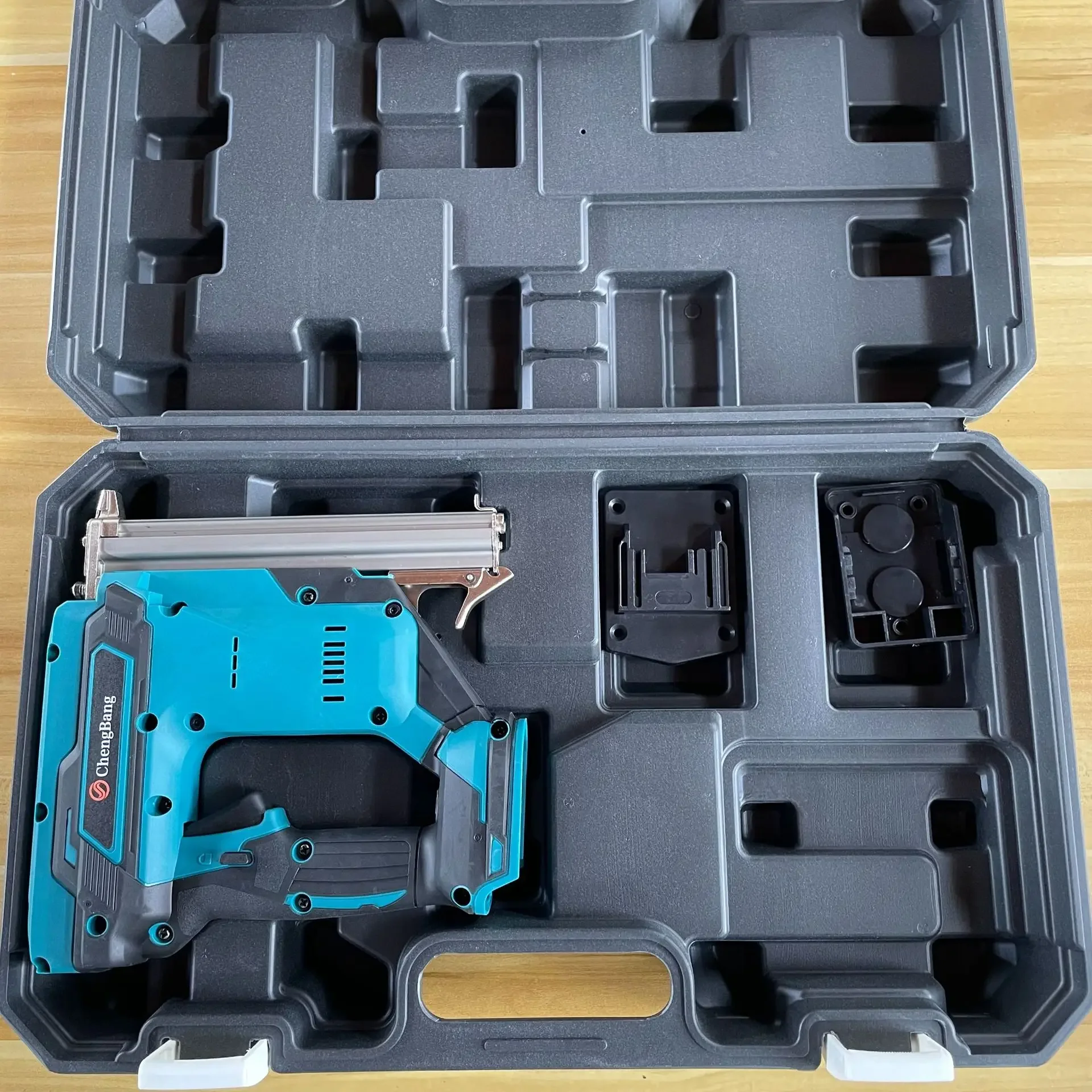 

l # Brushless Electric Staple Gun Cordless Brad Shooting Nail Guns Portable Wood Nailing Machine Battery Power Framing Nailer