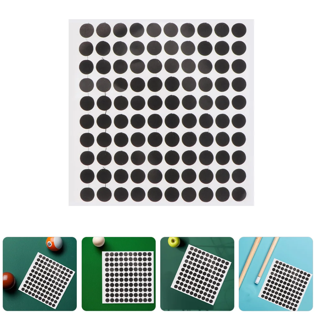 4 Sheet Table Billiards Black Spot Pool Accessories Sticker Stuff Ball Position Marker Training Equipment