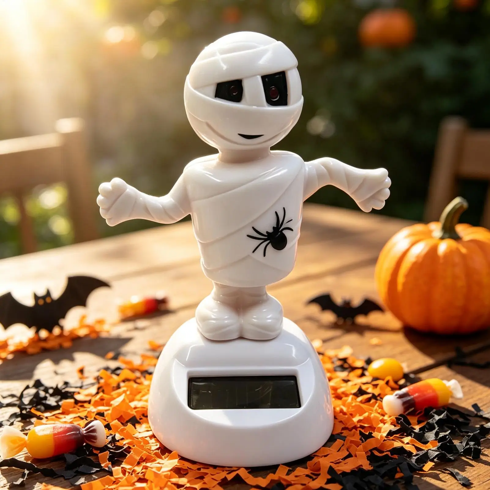 Halloween Solar Dancing Toy Funny Swinging Halloween Toy Dashboard Decorations For Home Office Desk Vehicle Road Trip Party