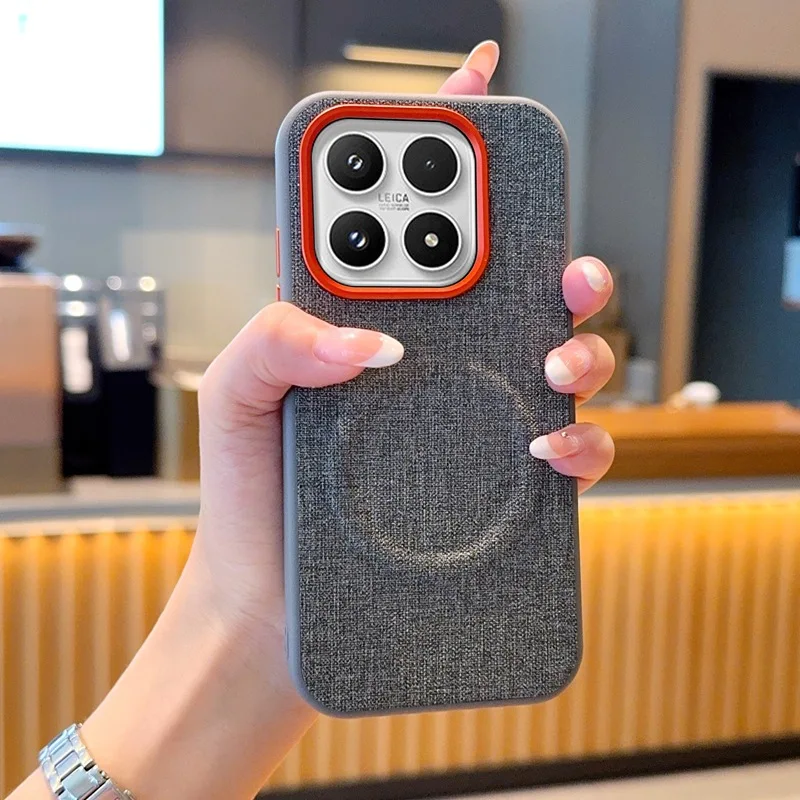 حافظة هاتف قماشية جديدة لهاتف شاومي 17Pro/17/17Promax حافظة صلبة مغناطيسية