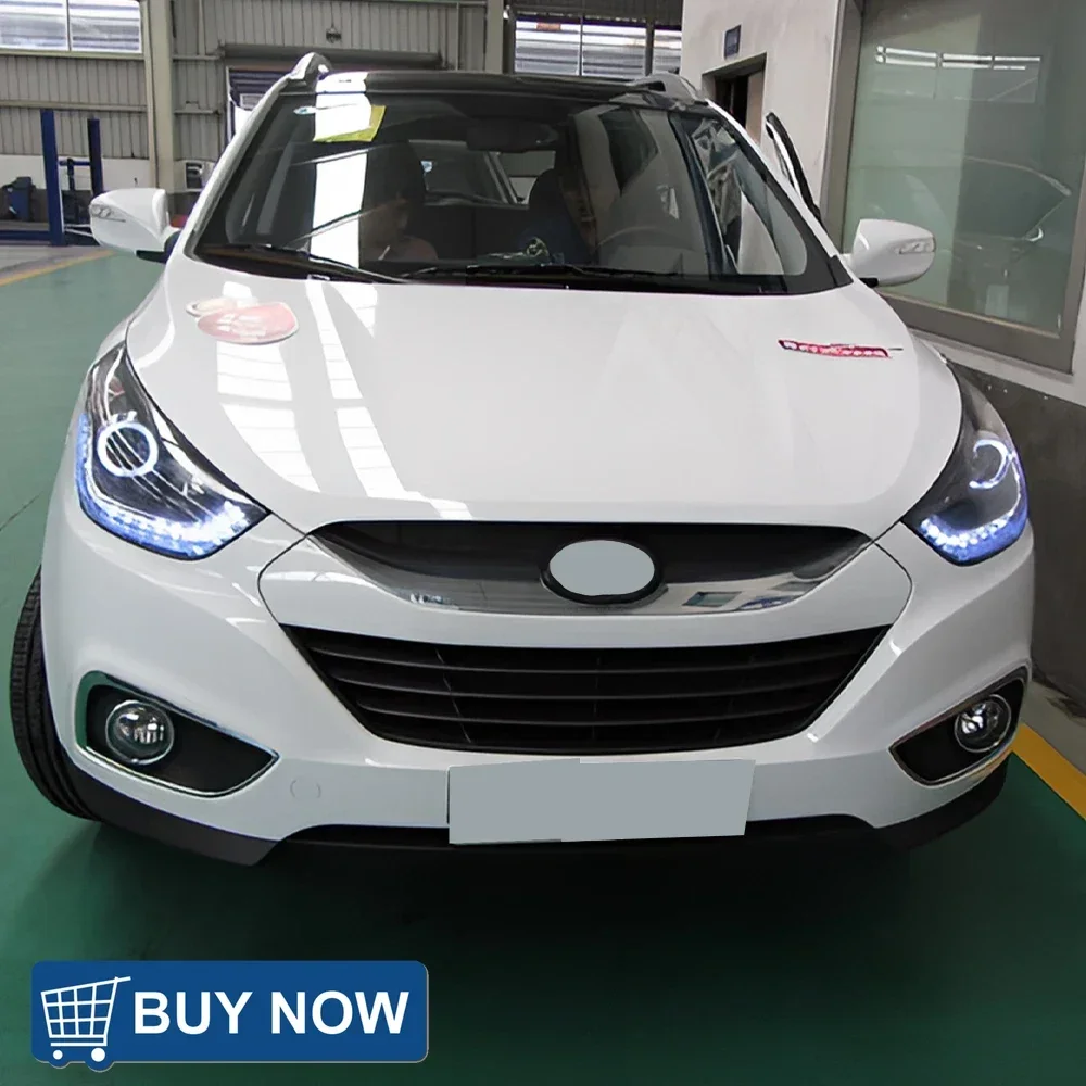 

For Hyundai ix35 2010-2013 Car Front Lamps Assembly Upgrade High Quality LED Bifocal Projector Tool Auto Headlights Accessories