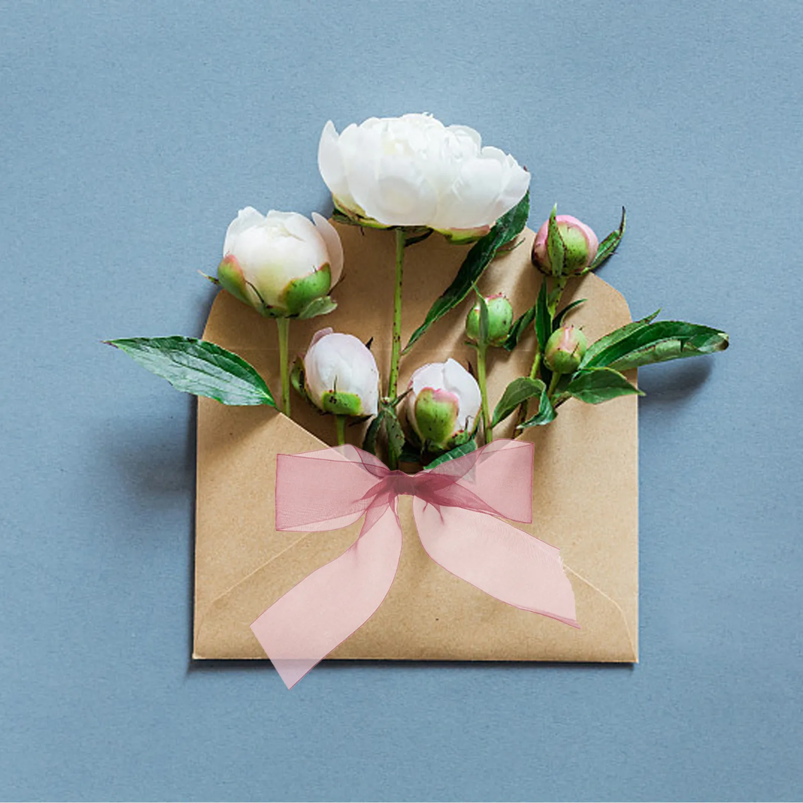 

4 Rolls Colorful Organza Satin Ribbon Sheer Chiffon DIY Craft Decoration for Gift Boxes Wreaths Flowers Packaging Shimmer Sheer