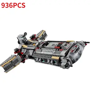 Rebel Combat Frigate Cruiser MOC 75158 building blocks Clone Wars support ship assembled DIY Adults Toys Teens birthday Gift AliExpress