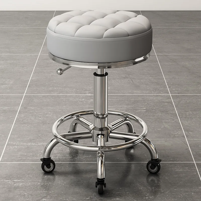 

Многофункциональный стул на колесиках с поворотным механизмом, круглый стул, стул для макияжа, стул для маникюра, парикмахерское кресло, барный стул, большой рабочий стул, кресло для парикмахерской