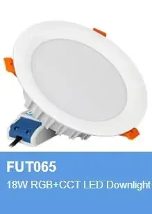 Miboxer RGB+CCT LED Downlight 16 Millions /2.4G Wifi RF Remote Control 6W 9W 12W 15W 18W 25W Brightness CCT Adjustable Spotlight