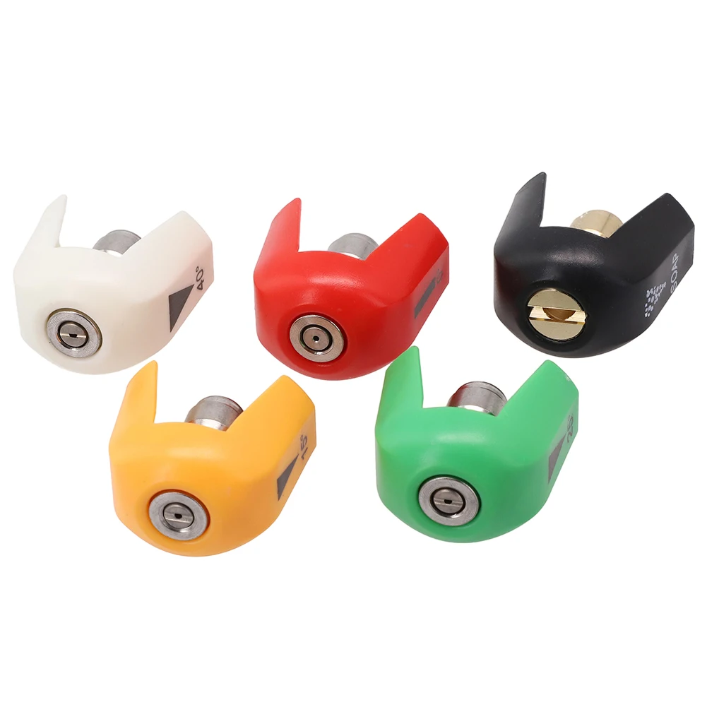 Spray Tip Quick Connector 5pcs Gray Pressure Washer Nozzle Sprayer Nozzle Tips Yellow Pressure Washing Machine Parts New