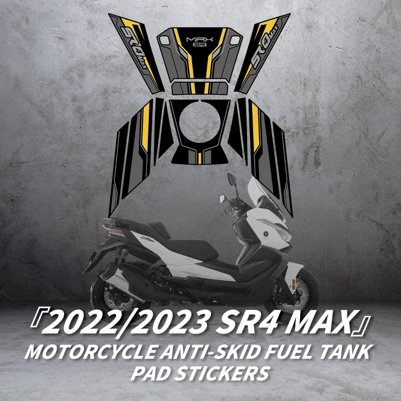 

For VOGE SR4 MAX Motorcycle Fuel Tank Area Pad Stickers Gas Tank Abrasive Decorative Protection Pad Decals Kits 2022 2023