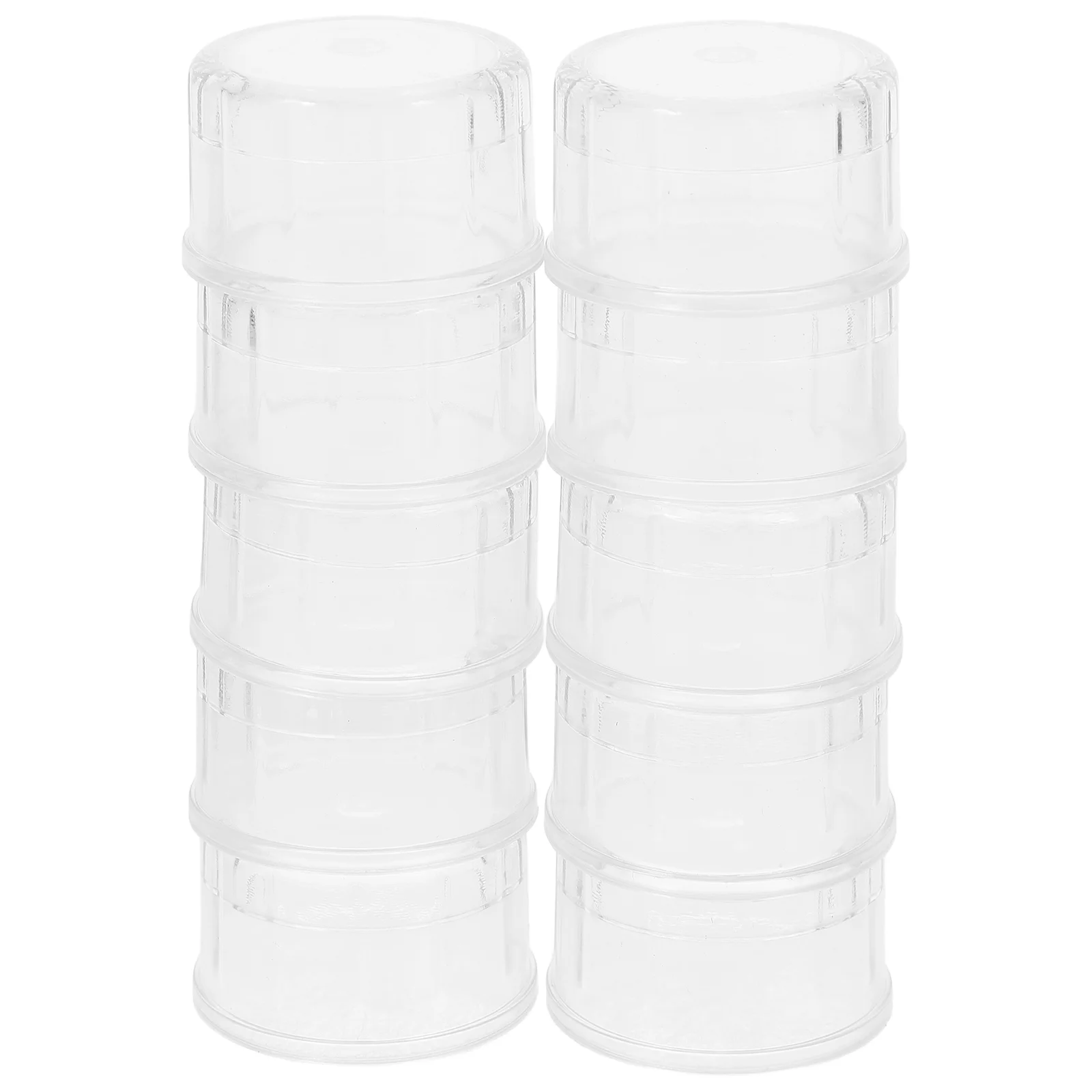 10 Pcs Shaker Covers Lids Trundle Bed Non Spill Cap Press Cup Tumbler Juice Glass