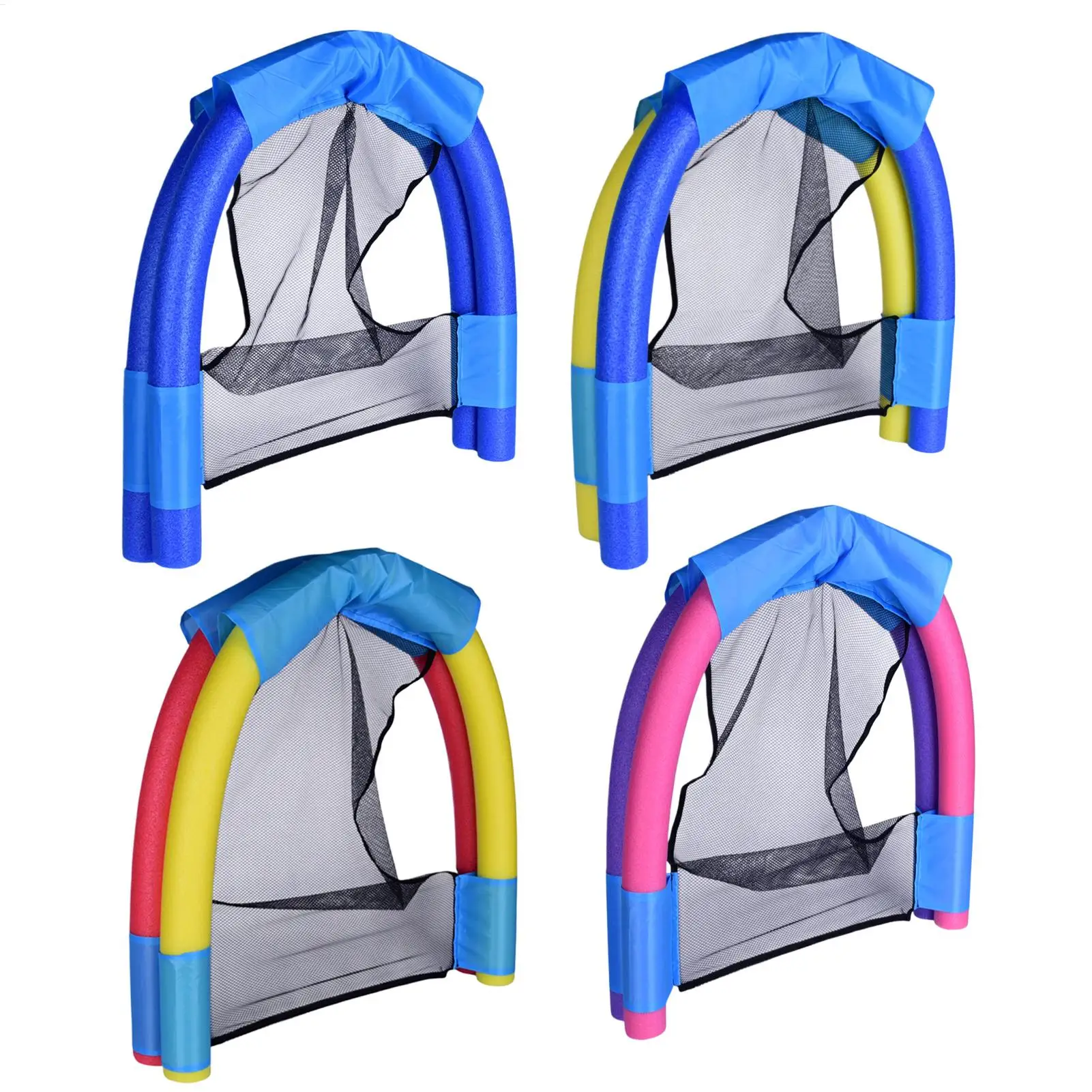 Inflatable Double Layer Floating Chair Ergonomic Backrest Pool Lounge Lounger Adults Summer Lake Beach River Raft Water Hammock