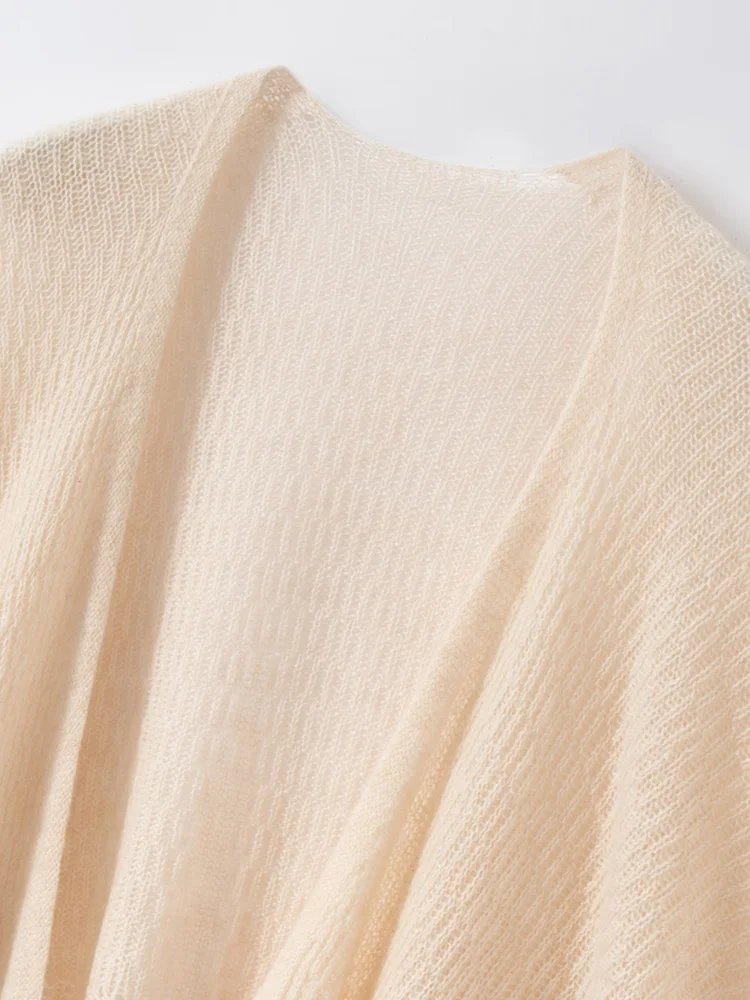 2025 신상 여성 100% 캐시미어 고급 프린지 숄 가을 겨울 두꺼운 랩 우아하고 부드럽고 따뜻한 캐시미어 스웨터 여성 의류 상의