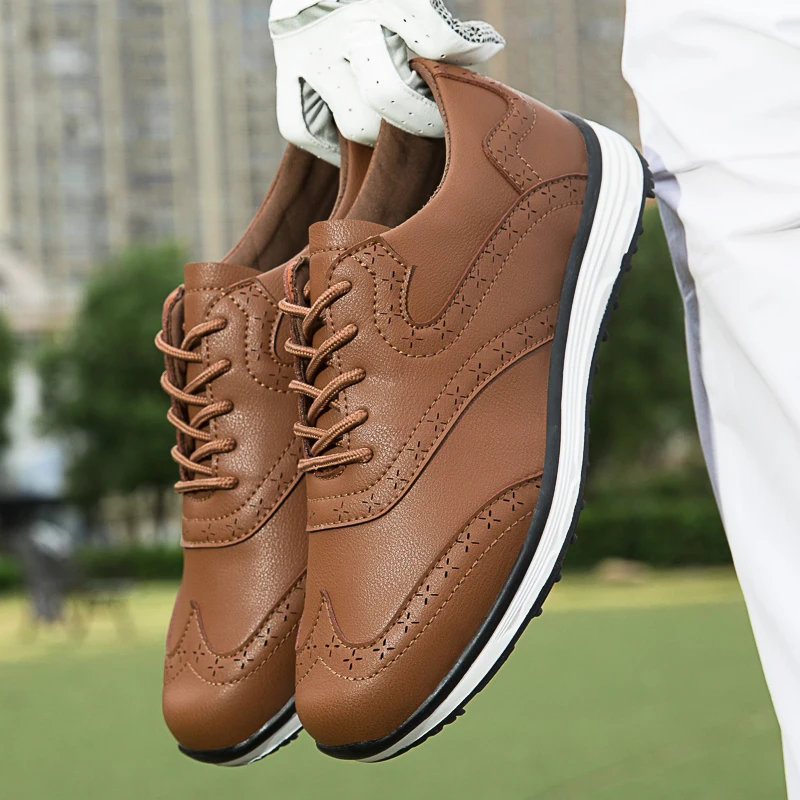 Men Golf Shoes Comfortable Male Cushioning Footwears for Cushioning Walking Golfers Sneakers