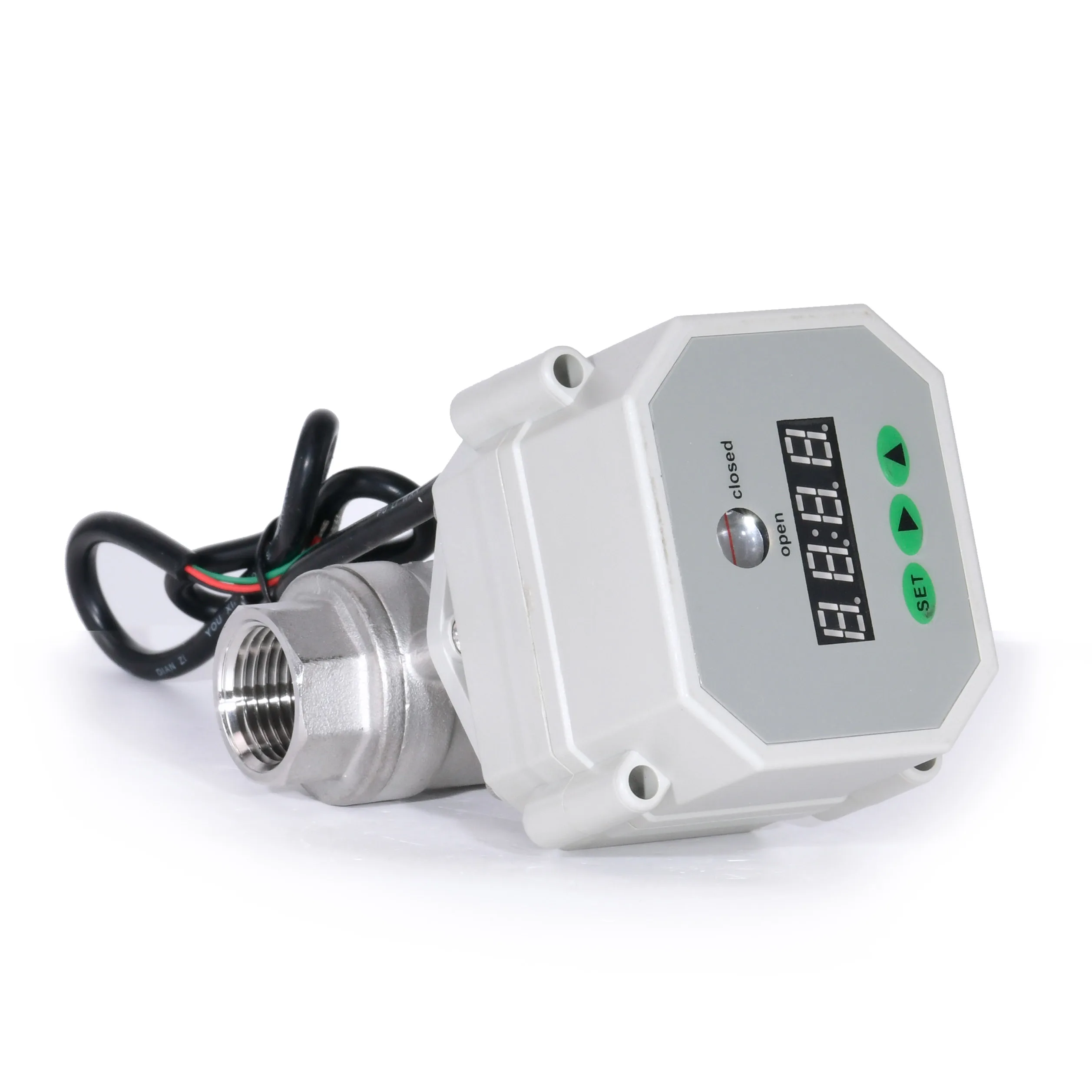 

2 Way Stainless Steel Mini Electric Motorized Watering Timer Control Valve Auto Controlled Drain Actuator Ball Valve with Timer