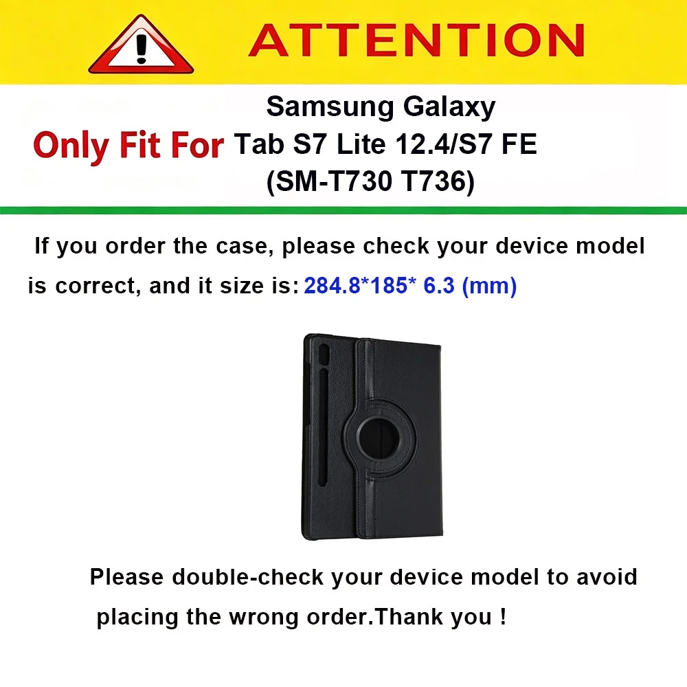 360 Rotating Case for 12.4