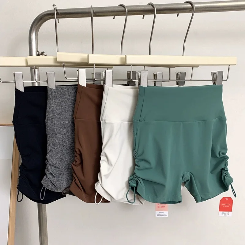 Women's High-Waisted Quick-Drying Yoga Pants Summer Cycling Running Fitness Shorts Three-Part Sports Pants