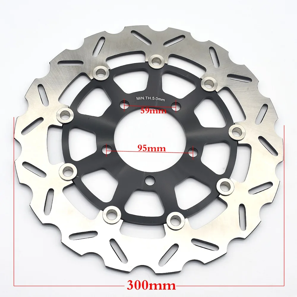 For Kawasaki Z1000 ZR1000 2007-2015 Z1000SX ZX1000 2011-2018 Z1000 ABS/No ABS 300mm Disc 2010-2013 ZR ZX Front Brake Disc Rotor