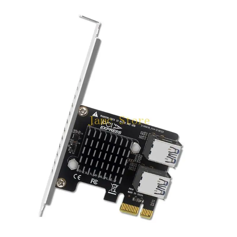 LX0B Graphics PCI-E 1X to 1X Adapter Board Extension Card PCI-E 1 to 4 Adapter Card