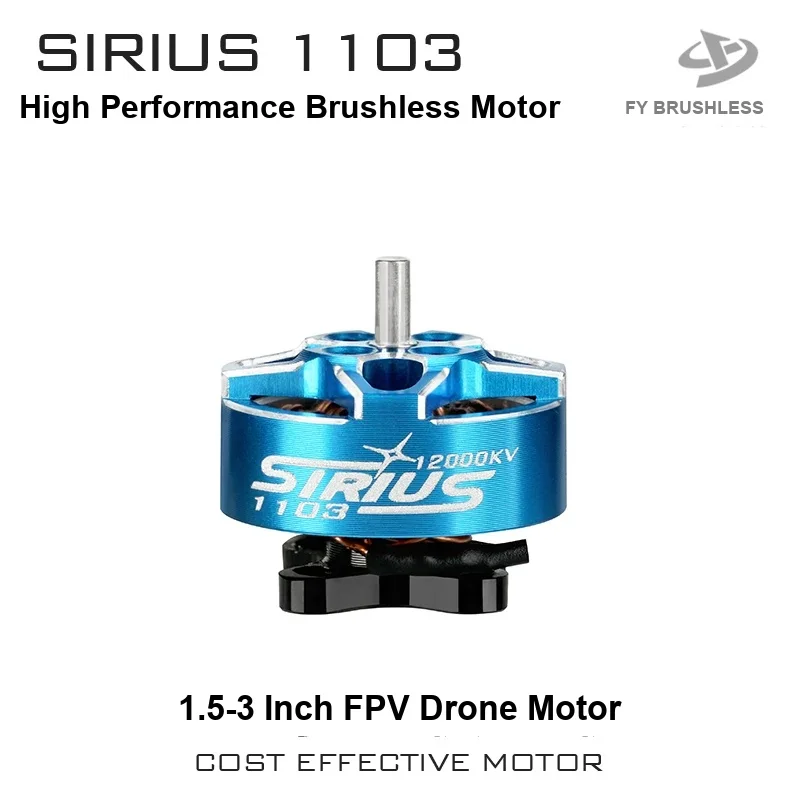 4PCS SIRIUS F1103 1103 8000KV 10000KV 11000KV 12000KV Brushless Motor 1.5-3 Inch FPV Drone 2-3S Micro Whoop Racing Quadcopter
