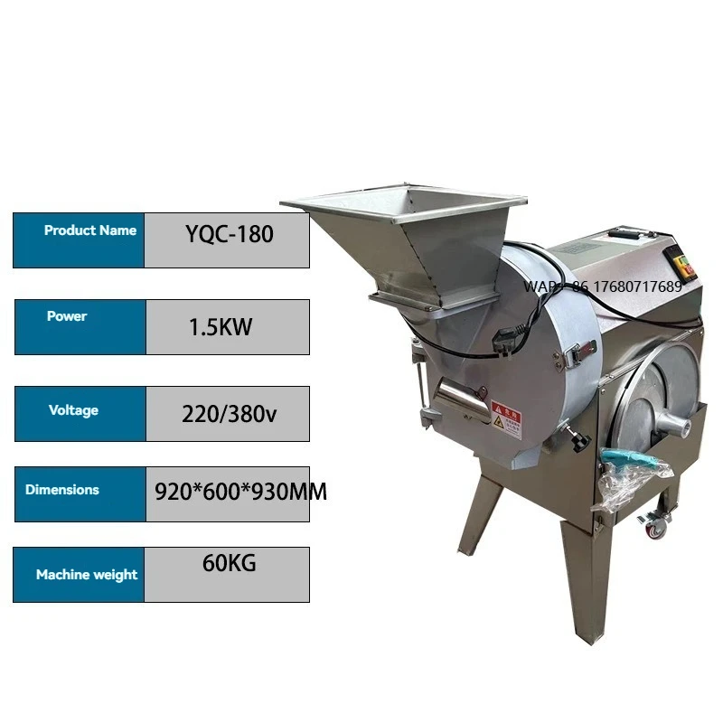 

Stainless Steel Automatically Commercial Elect Fresh Vegetable Chipper Cutter Slicer Machine