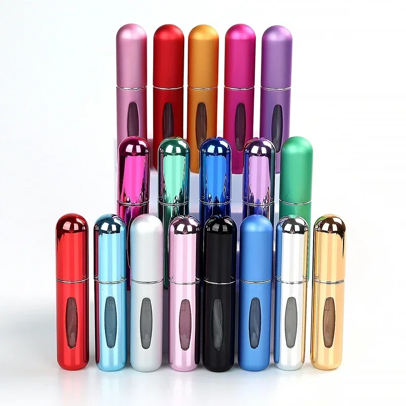 New 5ml Mini Portable Perfume Refill Bottle Refillable Spray Jar Scent Pump Empty Cosmetic Containers Atomizer for Travel Tools