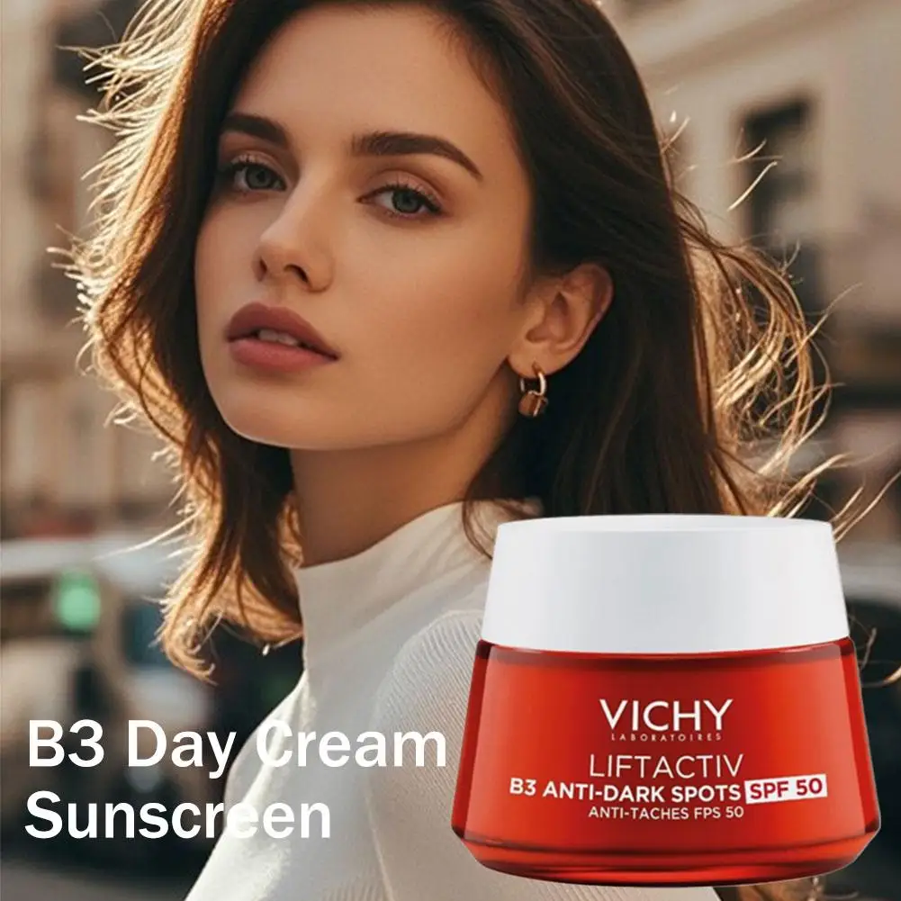 VICHY Collagen Firming Night Cream Brightening Skin Tone Reduce Dryness Deep Moisturizing Long-lasting Hydration Skincare