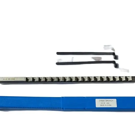 10mm D Push-Type Metric Sized with Shim HSS Cutting Groove keyway broach broaches set key broaching tool tools