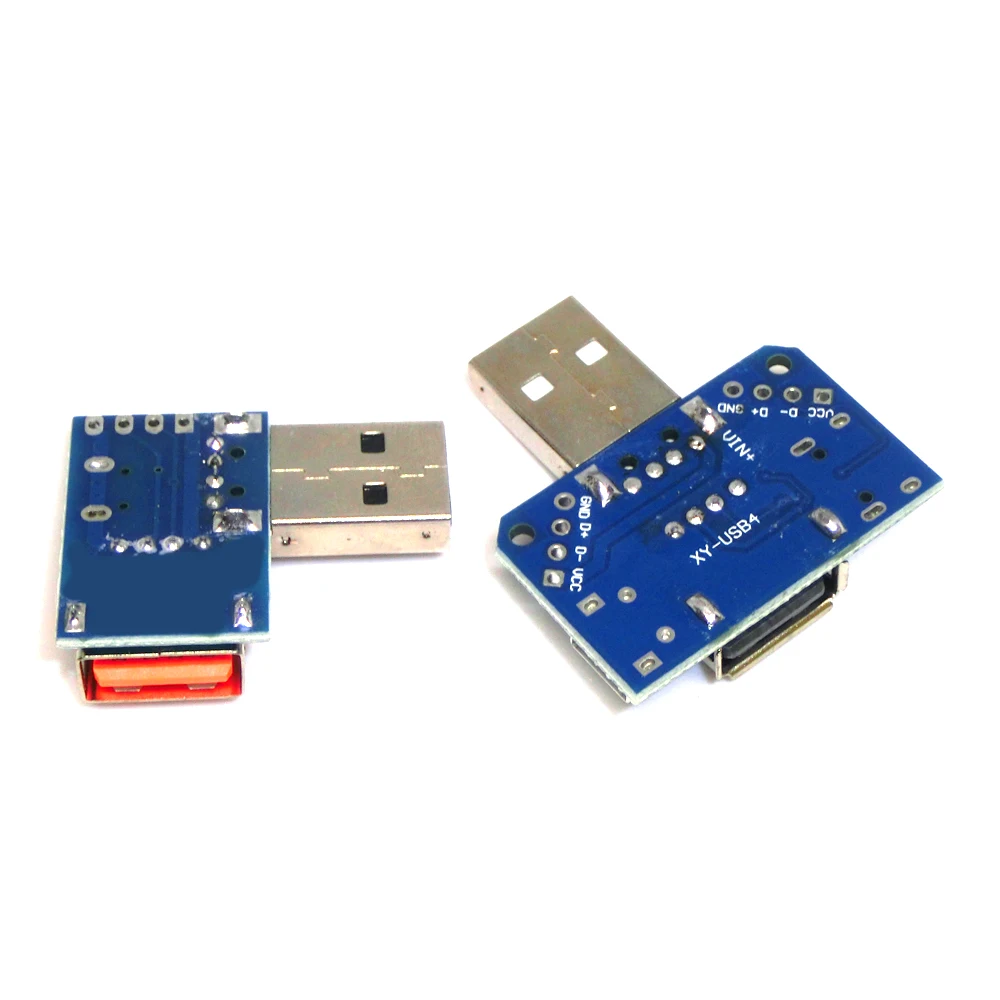 USB Head Switchboard Male USB Connector to Type-c Micro USB Female USB 2.54-4P transfer test board USB adapter plate XY-USB4