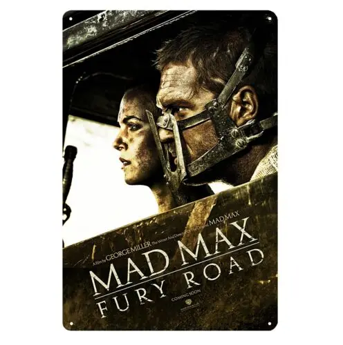 Mad Max Fury Road Movie Metal Poster Tin Sign 20x30cm