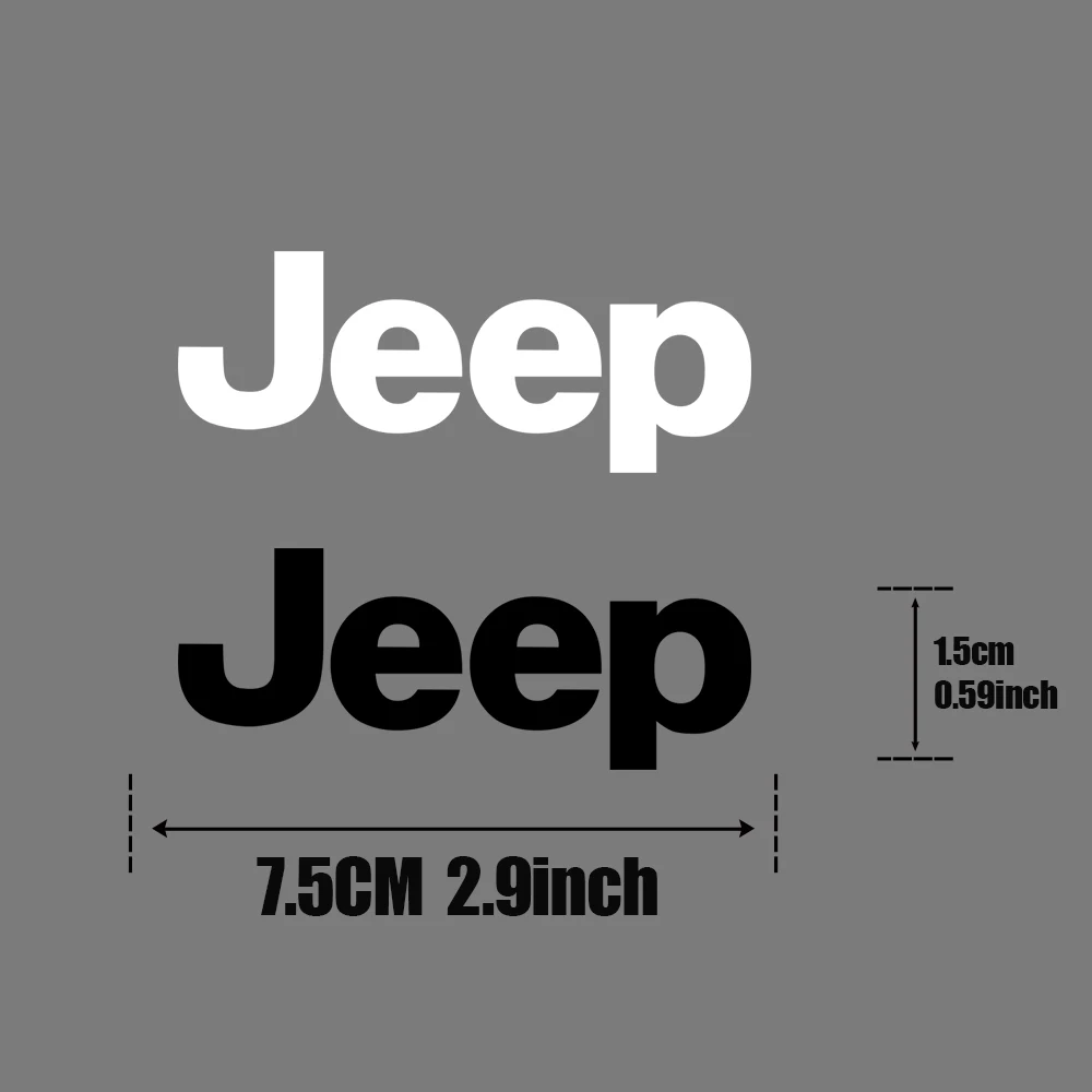 Car Sticker Side Body Trunk Bumper Window Decoration Badge Decal For Jeep Compass Renegade Grand Cherokee Wrangler JK Gladiator