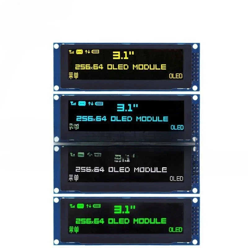 

3.12-Inch OLED Display Screen, 256x64 LCD, 3.12-Inch OLED LCD with SSD1322 Driver, Low Power Consumption