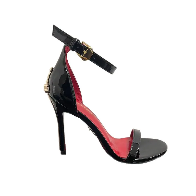 Women's Sandals 2026 New Summer Open Toed Sandals Luxury Golden Sword High Heels for Women Fashion Shoes New Sandalias De Mujer
