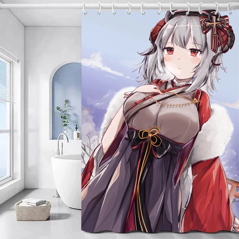 

A-azur Lane Шторы для душа для ванной Шторы для ванной комнаты Набор аксессуаров для ванной комнаты Наборы для ванной Водонепроницаемая ткань EuropXT6@!