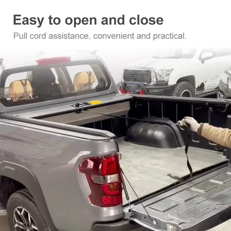 3-Speed Manual Aluminum Tonneau Cover - Lockable Dustproof Roll-Up For Changan Kaicheng F70 Hunter & Landtrack Pickup