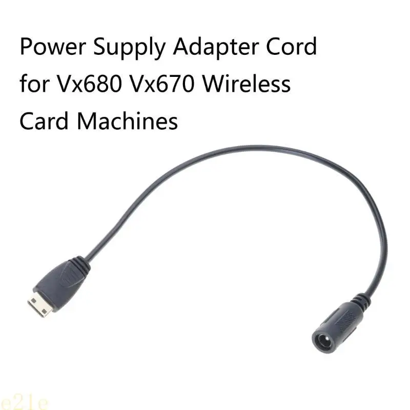 

E21E L Shaped End Adapter Cable for Verifone Vx680 and Vx670 Wireless Terminals Ensuring Reliable Power Connection