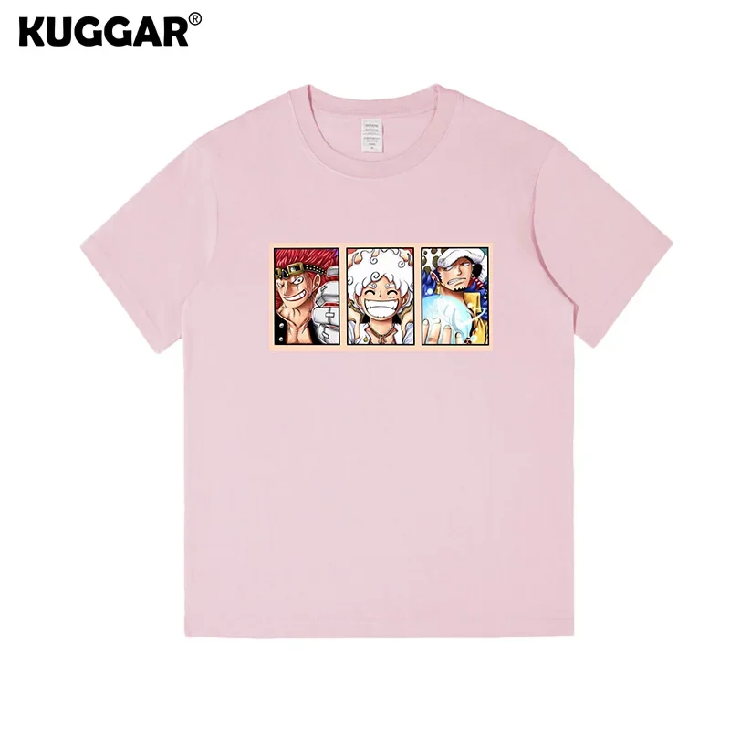 

ONE PIECE Versatile Men's and Women's T-Shirts Short Sleeves Clothes Luffy Solonro Surrounding Loose Large Size Casual