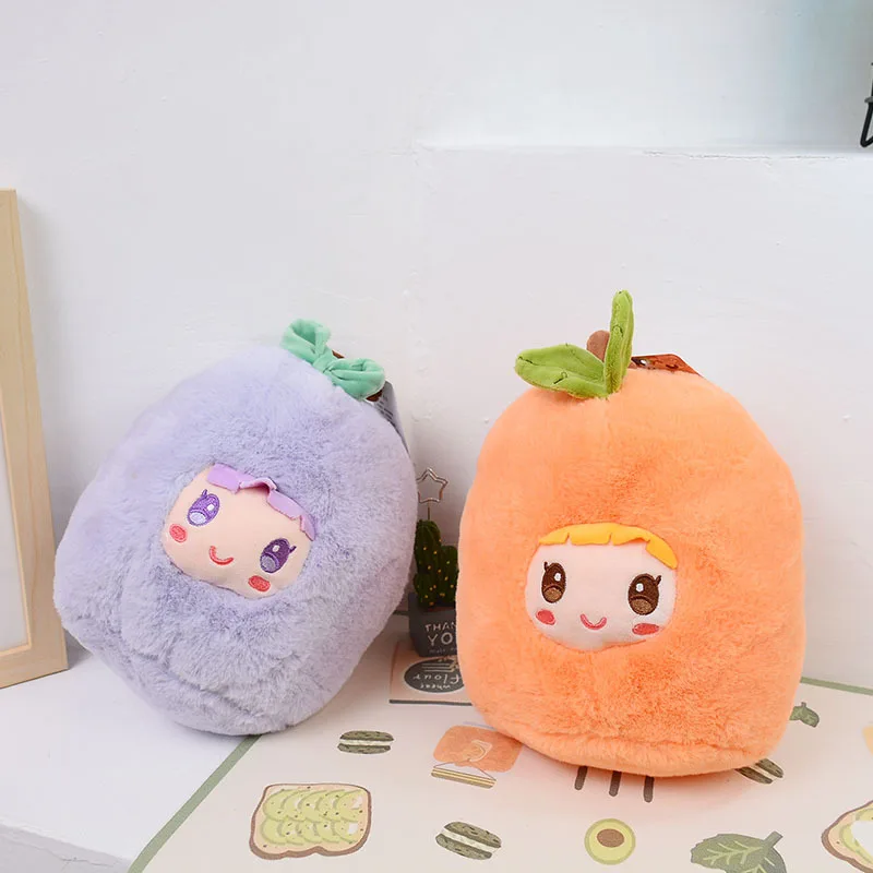 new cute soft Imitation Fruit Plush Toy Cartoon Strawberry Mango Creative Bedroom Decoration comfortable Pillows birthday gift