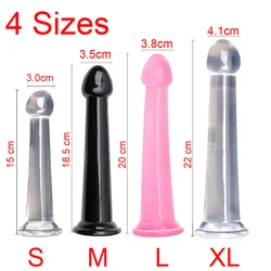 Cheap 4 Sizes Big Penis Vaginal G-spot Anal Stimulation Threaded Dildos for Women Prostate Massage Adult Sex Toys Female Store