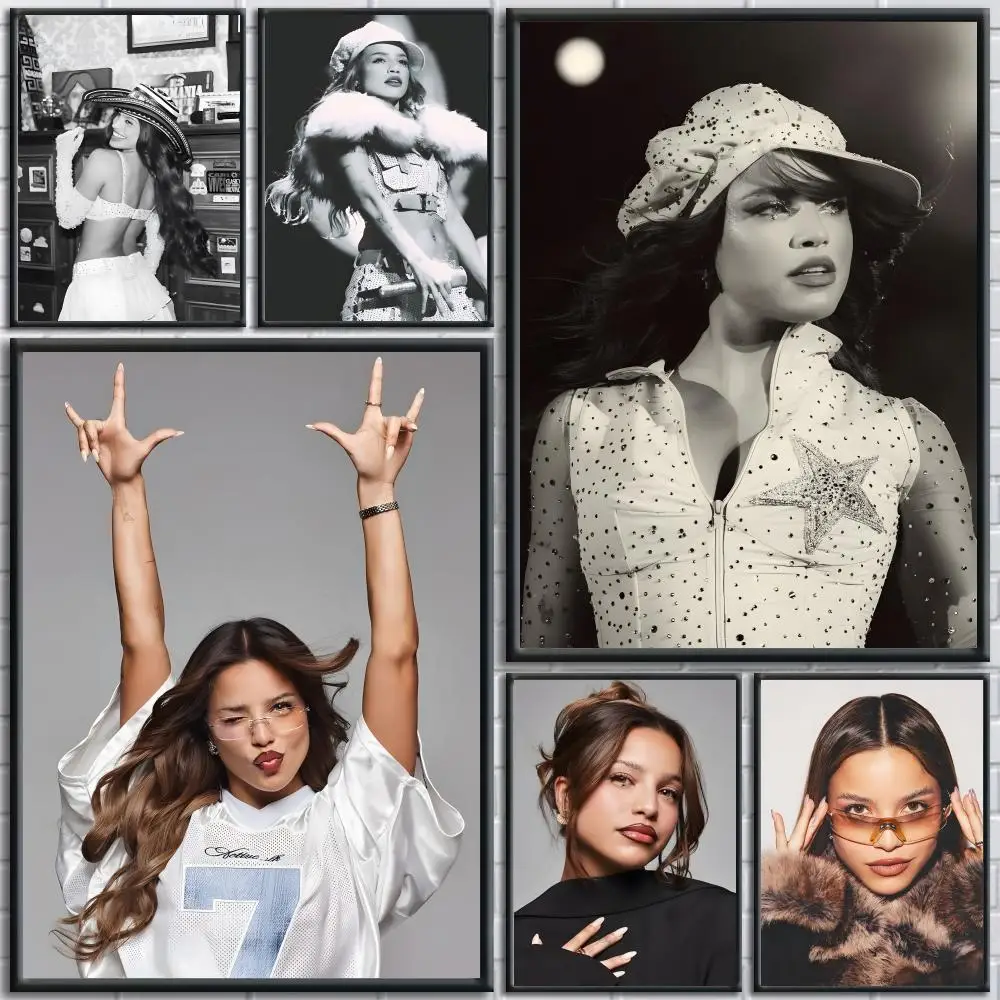 Singer E-Emilia Mernes Poster Trendy And Easy-to-Apply Wall Art Stickers For Home Decor And Dorm Room Walls