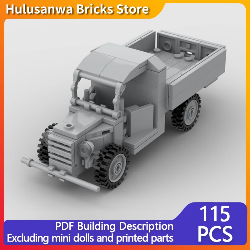 

Модель военного грузовика Blitz WW2, MOC, строительные кирпичи, военное оборудование, модульные технологии, подарки, праздник, сборка, детские игрушки, костюм