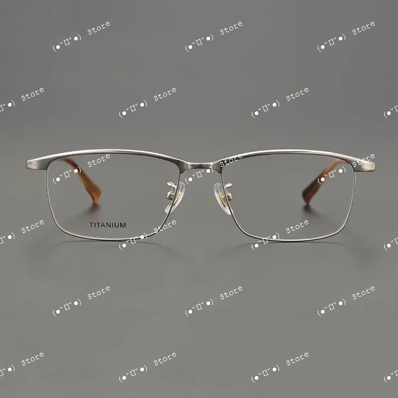 

japanese handmade ultralight pure titanium glasses frame men business square prescription eyeglasses women myopia eyewear