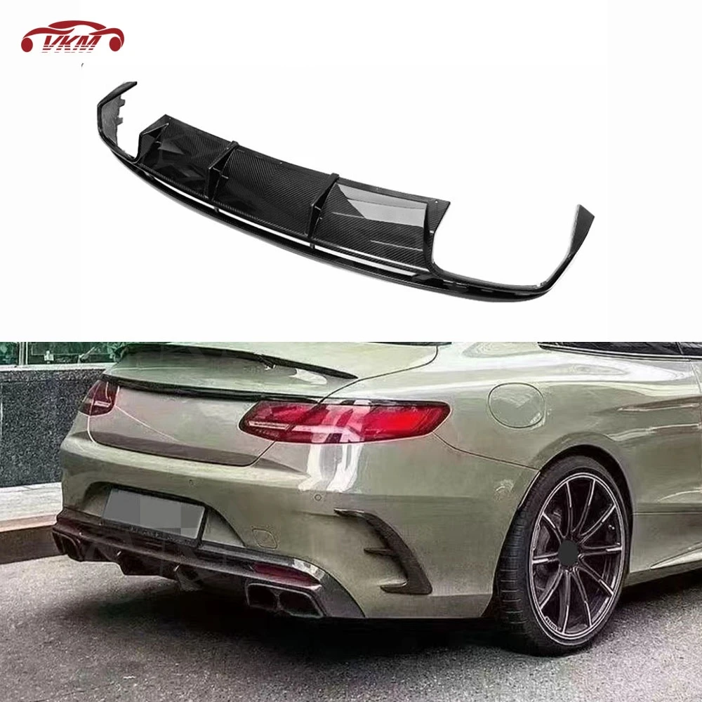 

Rear Lip Diffuser for Benz S Class W217 C217 S63 S65 AMG Coupe 2014-2019 Back Bumper Guard Protector Car Body Kits Accessories