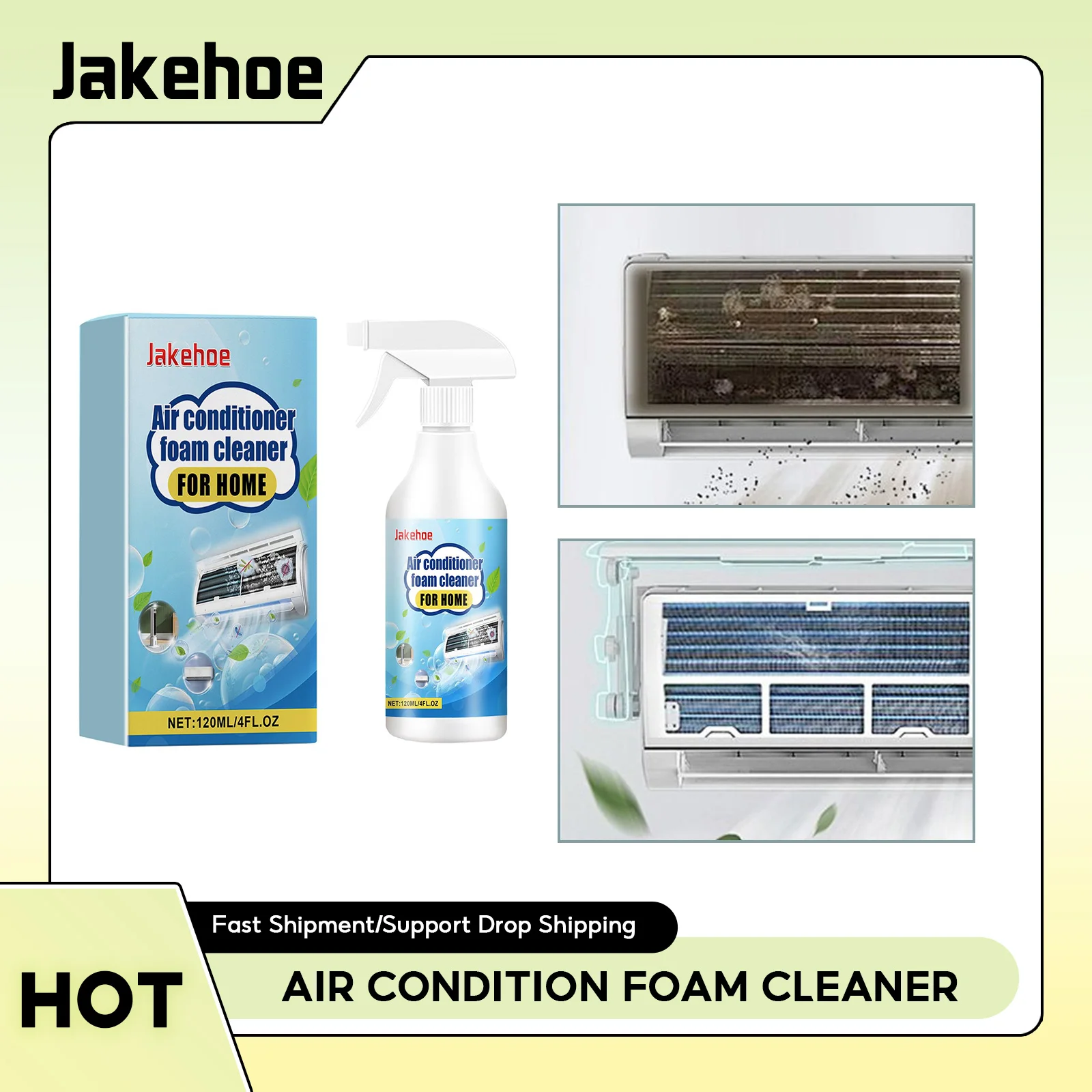 Air Condition Foam Cleaner Condenser Coil Clean Deodorizer Air Filters Bubble Clean Professional Air Conditioner Cleaning Agent