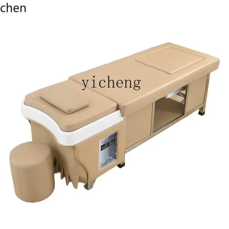 HXL Salon de coiffure pour Salon de coiffure traitement de tête Fumigation lit de thérapie de Massage intégré lit de Moxibustion