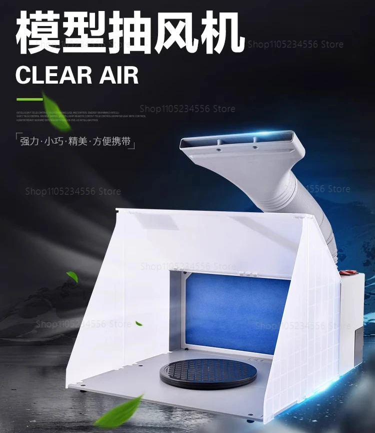 

Кабина для рисования, 220 В, кабина для распыления краски, вытяжной вентилятор, модель для рукоделия, хобби, сделай сам, со светодиодной мощной вытяжной вентилятор, древесинание