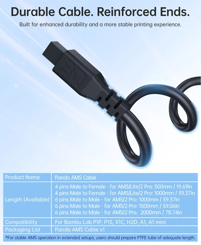 Imagen 2 del producto BIGTREETECH AMS actualizaciones Panda AMS Slack Panda AMS Cable Panda AMS Protector de entrada de cerámica de dureza para BambuLab H2D A1 P1