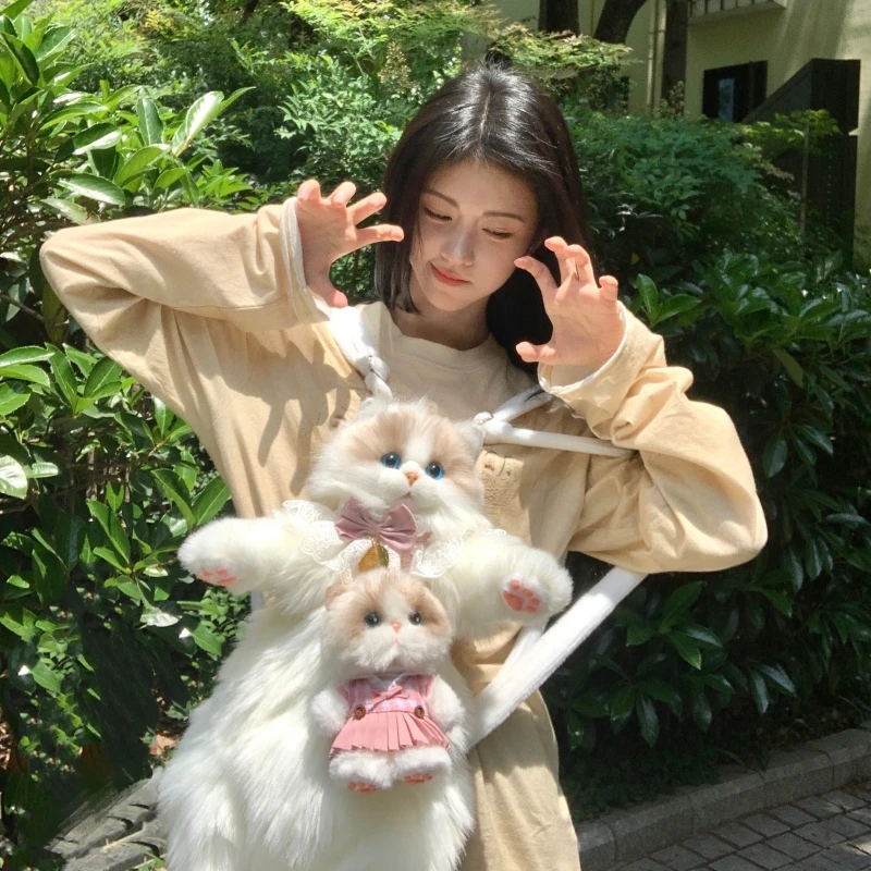 الأصلي اليد في باو مواء سلسلة لطيف القط دمية معلقة دوول كاليكو القط لتقوم بها بنفسك دمية حلية Mbti حقيبة قطيفة قلادة الإبداعية هدية #6