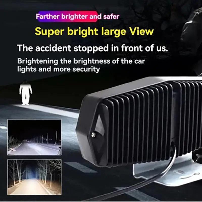 E-Bike Front Headlight 30 LED Powerful Strong Light Waterproof 12V-80V Fit for Electric Scooter Cycling