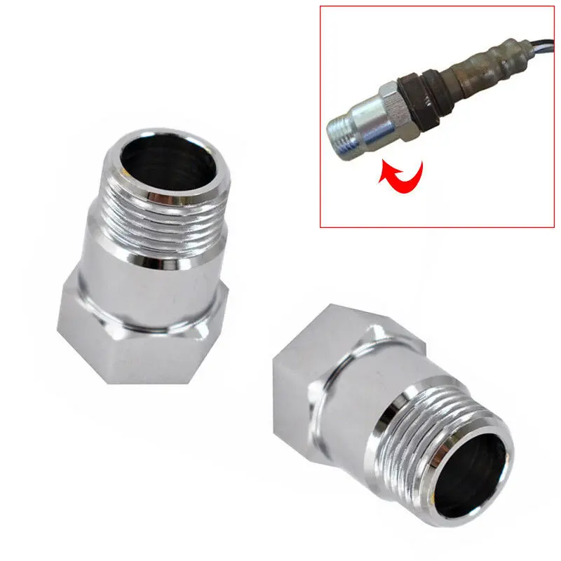 

32mm Oxygen Sensor Nickel Plated Connector with M18x15 Threaded O2 Sensor Extended Isolation Plug Adapter