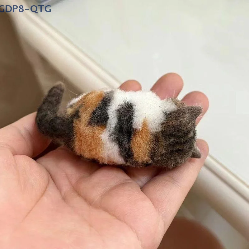 

NEW Sheep Felt Poke Cat Handmade Material Bag For Beginner Diy Wool Needle Felting Simulation Creative Animal Gifts