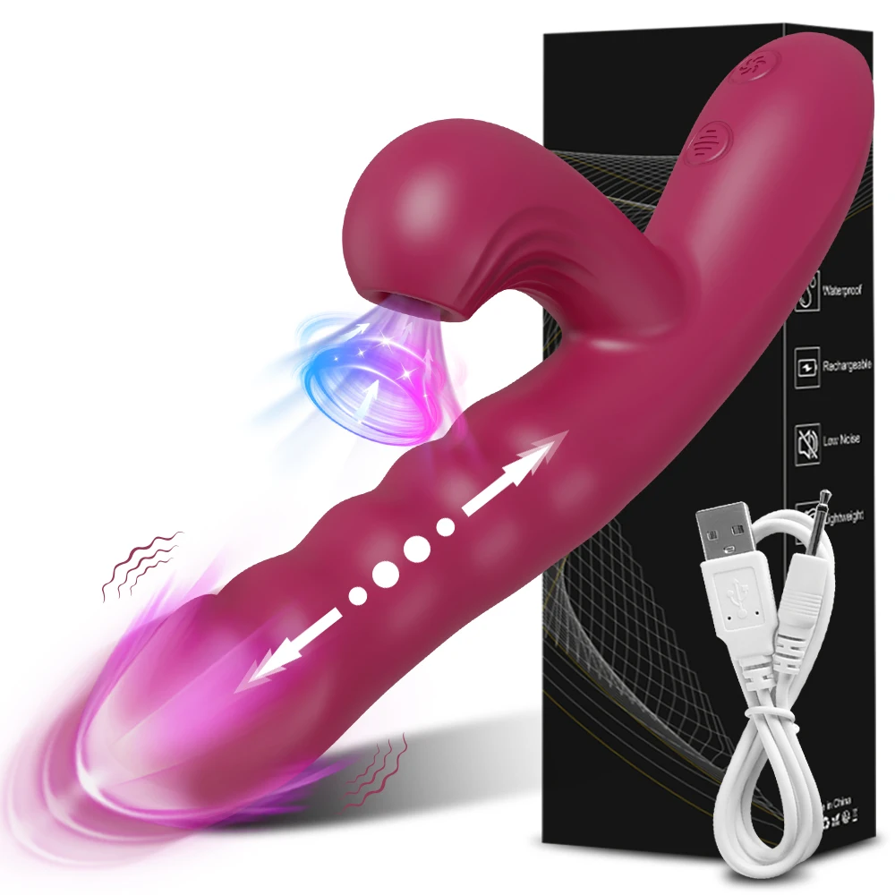 Powerful Rabbit Vibrator With Thrusting And Sucking Stimulation_voghion.com